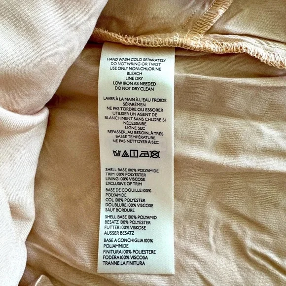 Anthropologie 3D Floral Embellished Peach Mini Dress Size Medium New With Tags - Picture 8 of 10